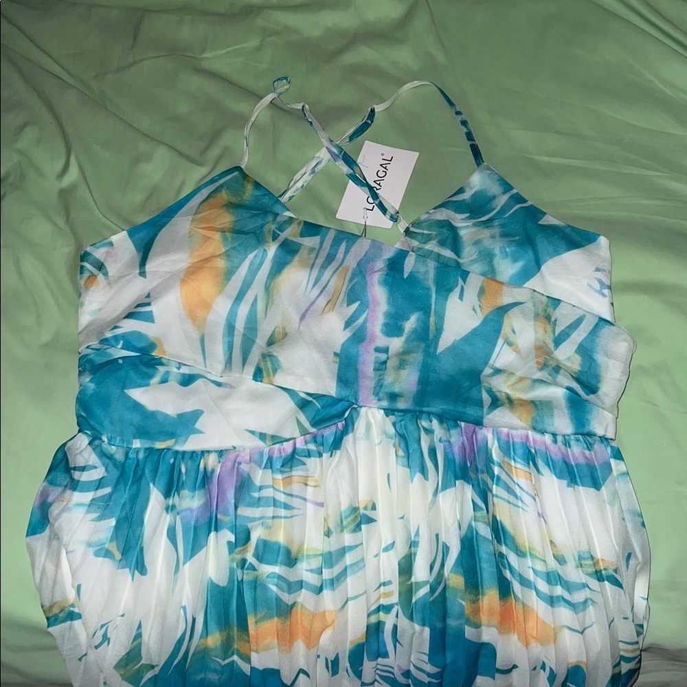 LORAGAL Floral Multicolor Maxi Dress - Picture 2 of 10